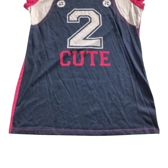 Forever & Always Girls Graphic Shirt Pink "2 Cute"  Size 14/16 100% Polyester - Picture 6 of 9